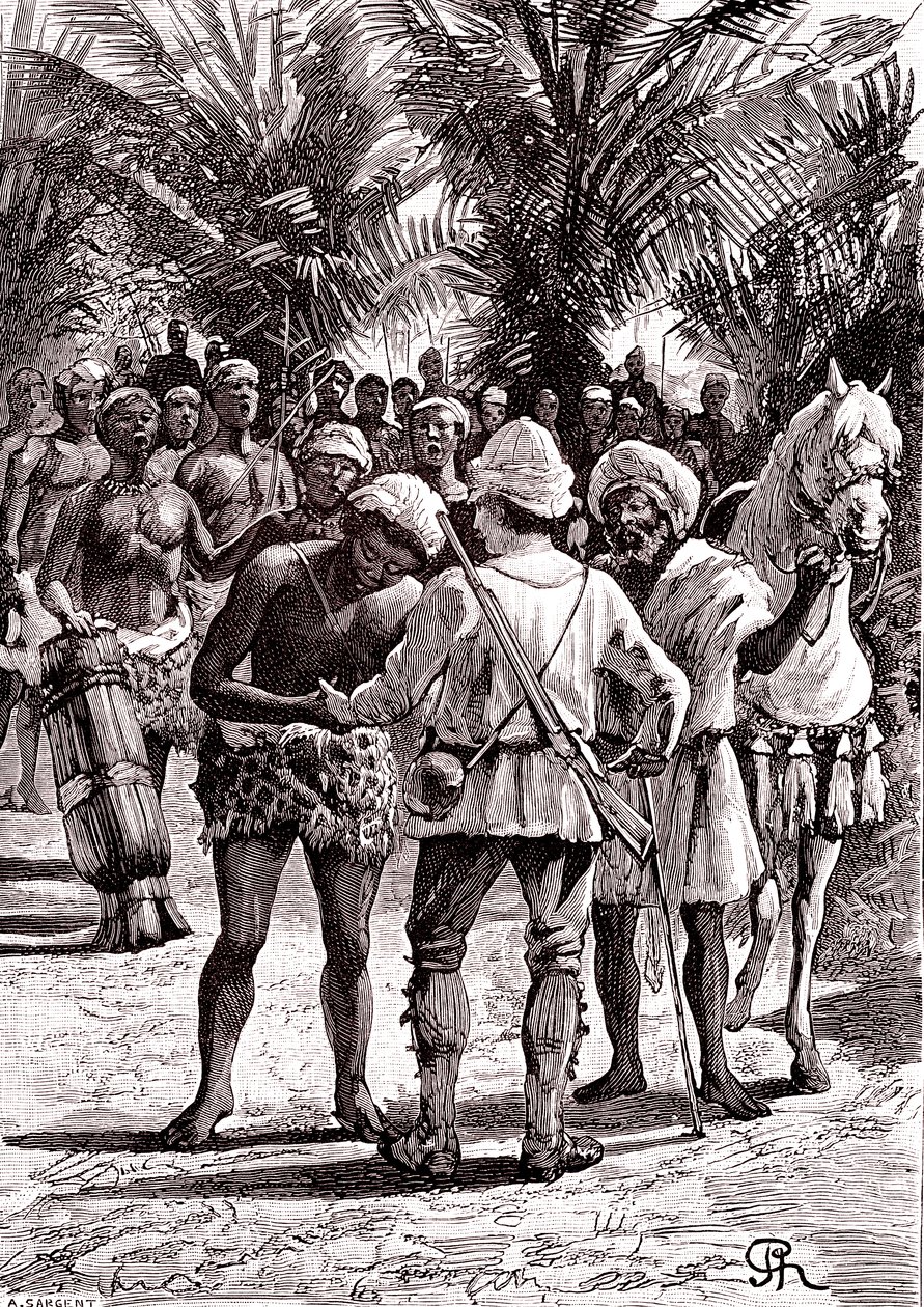 Explorer in the Great Lakes in Sudan by George Roux