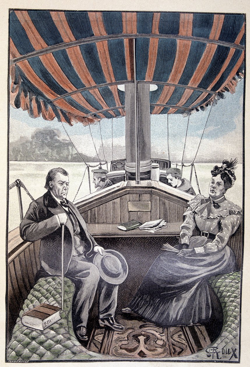 On board their steam-yacht (page 384) - in 
