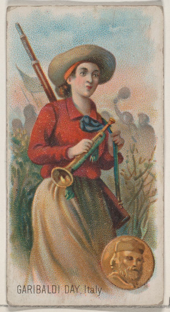 Garibaldi Day, Italy, from the Holidays series N80 for Duke brand cigarettes, 1890 by George S. Harris and Sons