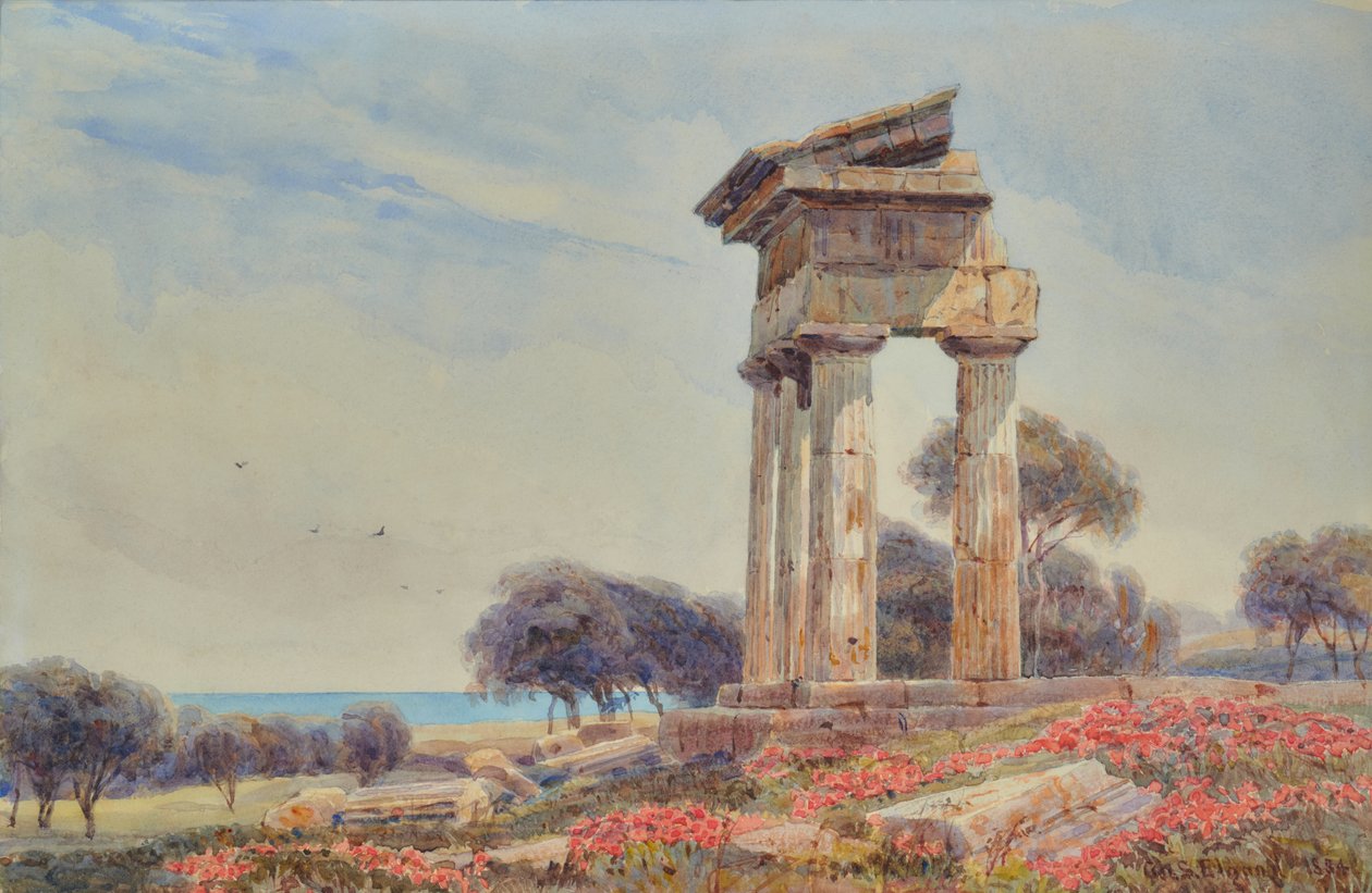Temple of Castor and Pollux, Gorgenti by George Samuel Elgood