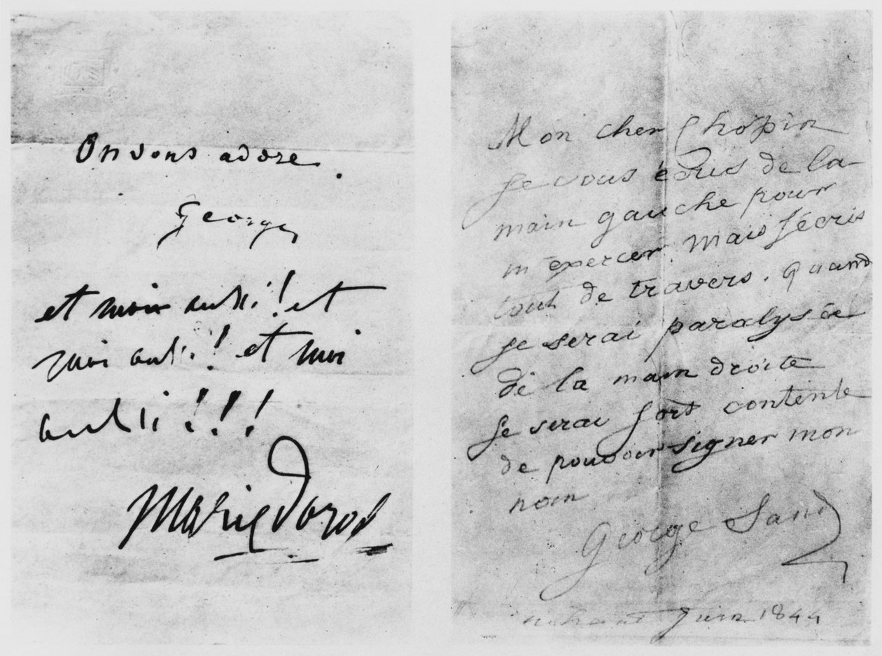 Two Letters to Frederic Chopin, Nohant, June 1844 by George Sand