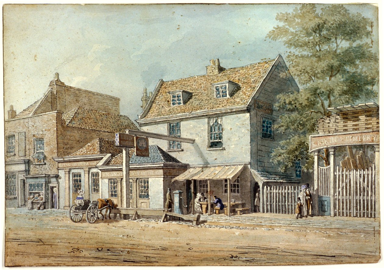 Castle Tavern, Old Kent Road, London by George Scharf