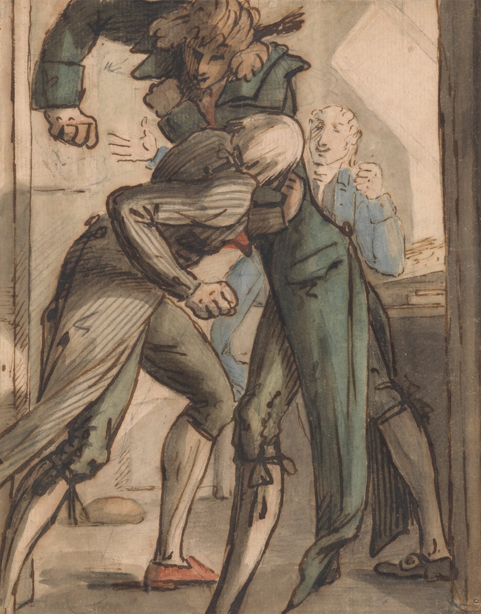 Shepheard, Field and Haughton (fighting) by George Shepheard