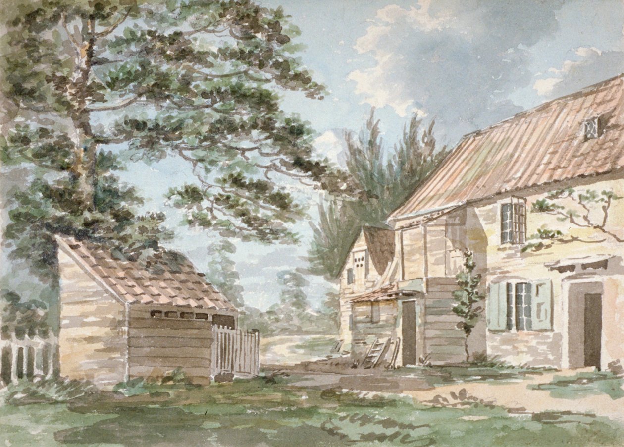 Overshot Mill Near Greenford, Middlesex by George Shepherd