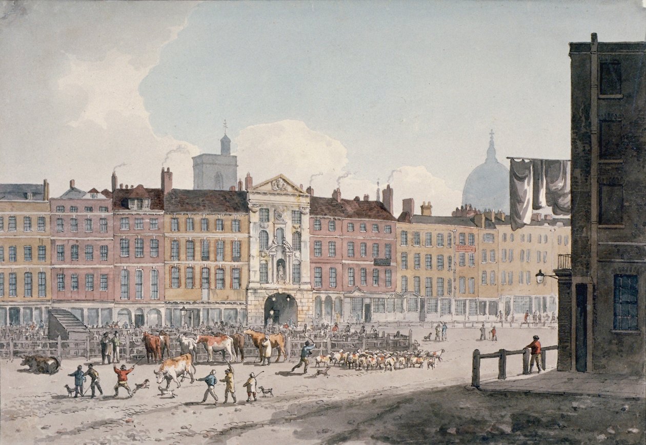 Smithfield Market, City of London by George Shepherd