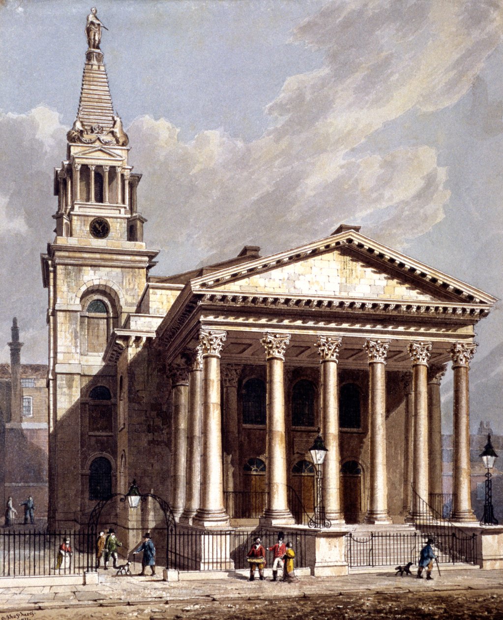 St George, Bloomsbury, Holborn, London by George Shepherd