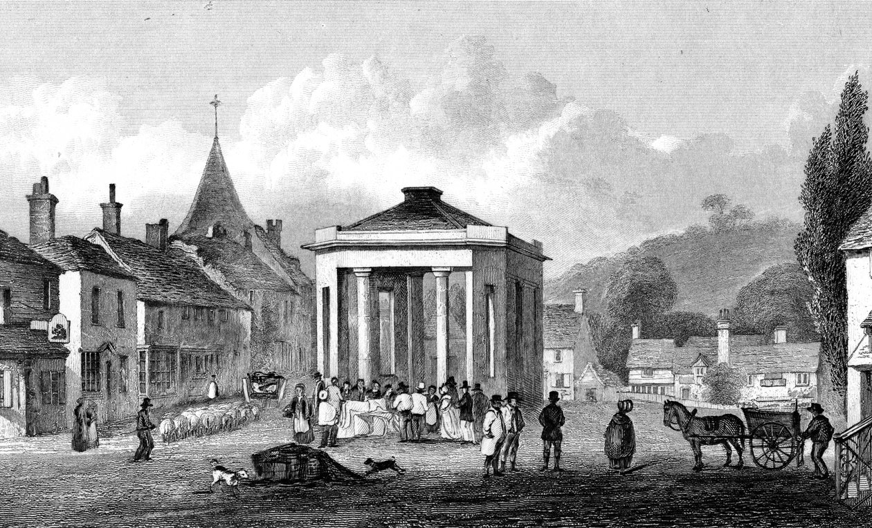 Westerham, Kent, Engraved by H. Adlard, 1832 by George Shepherd