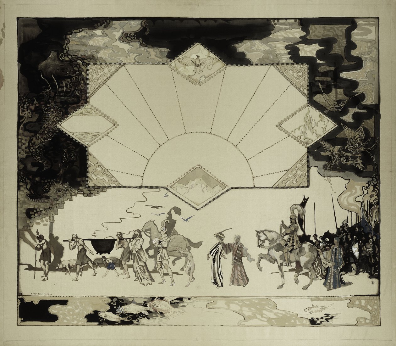 The Panel of the Mabinogian, No. 10 by George Sheringham