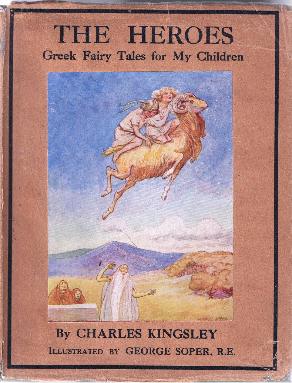 Front cover dust jacket design, from The Heroes published by George Allen and Unwin 1929 by George Soper
