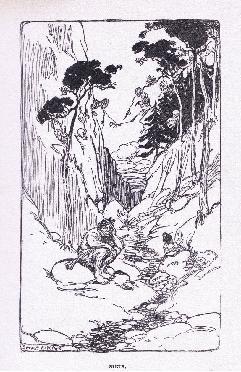 Sinis, from The Heroes published by George Allen and Unwin 1929 by George Soper