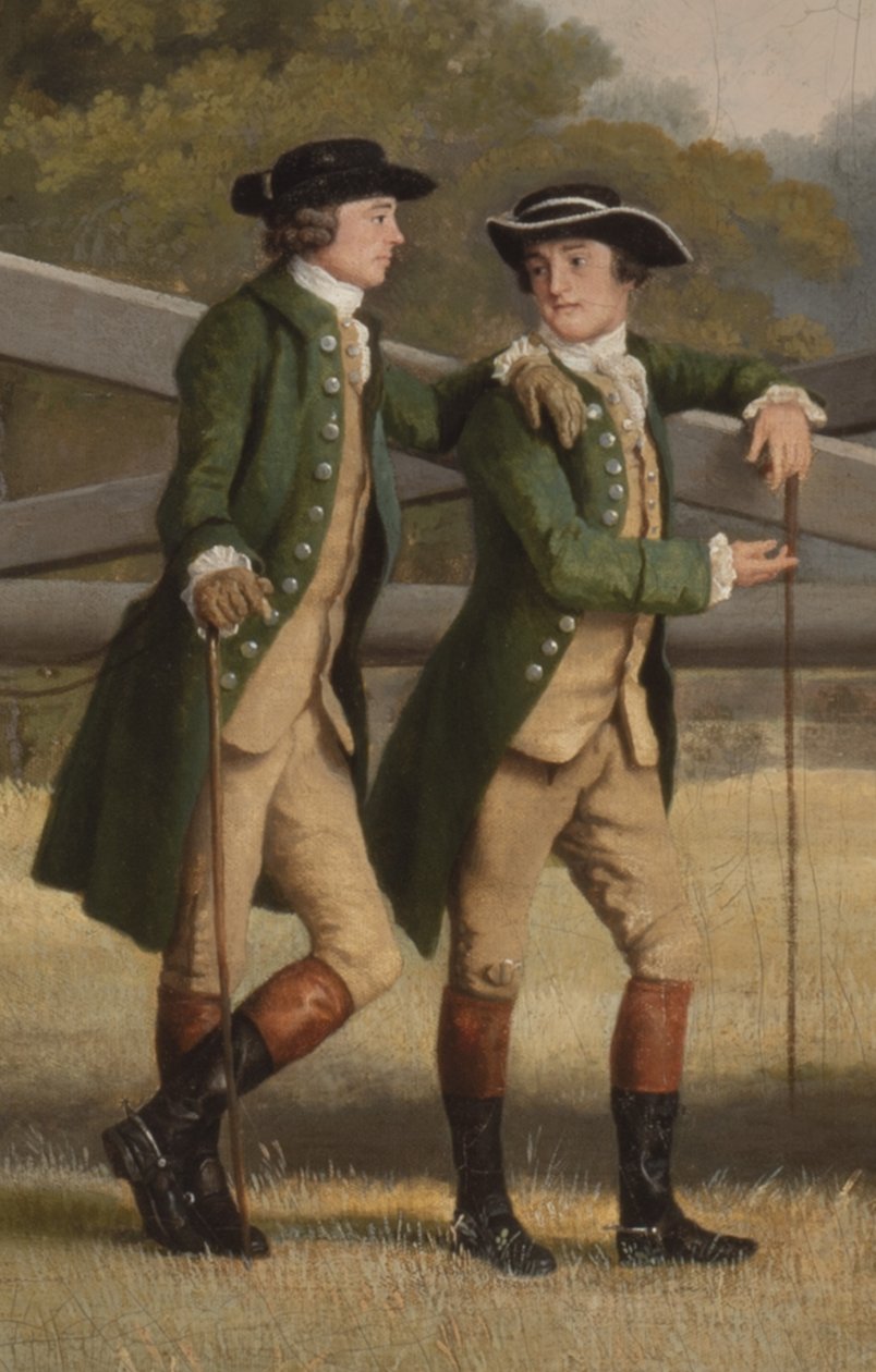 Detail from William Henry Cavendish-Bentinck, 3rd Duke of Portland and his younger brother Lord Edward, 1767-68 (detail) by George Stubbs