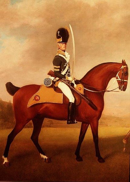 Detail (Soldiers of the 10th Light Dragoons) by George Stubbs