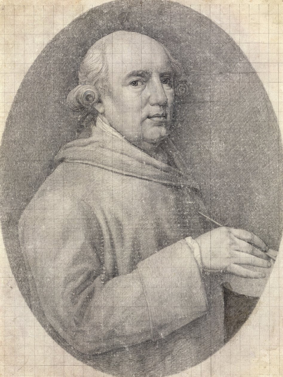 Study for a Self Portrait in Enamel by George Stubbs