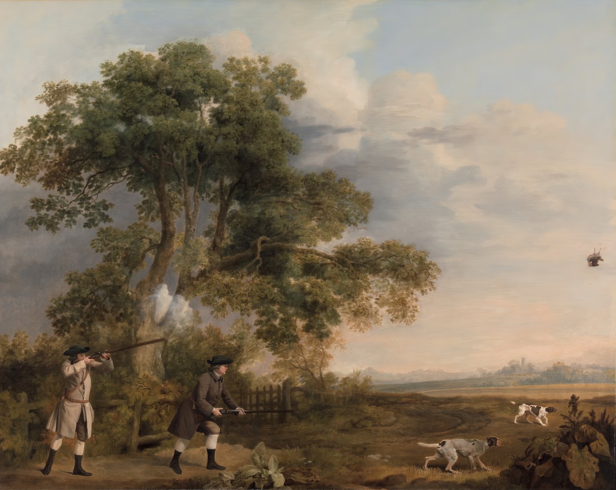 Two Gentlemen Shooting by George Stubbs