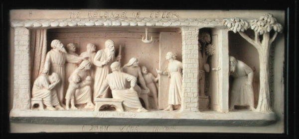 The Release of Peter, manufactured by Doulton & Co., c.1872-82 by George Tinworth