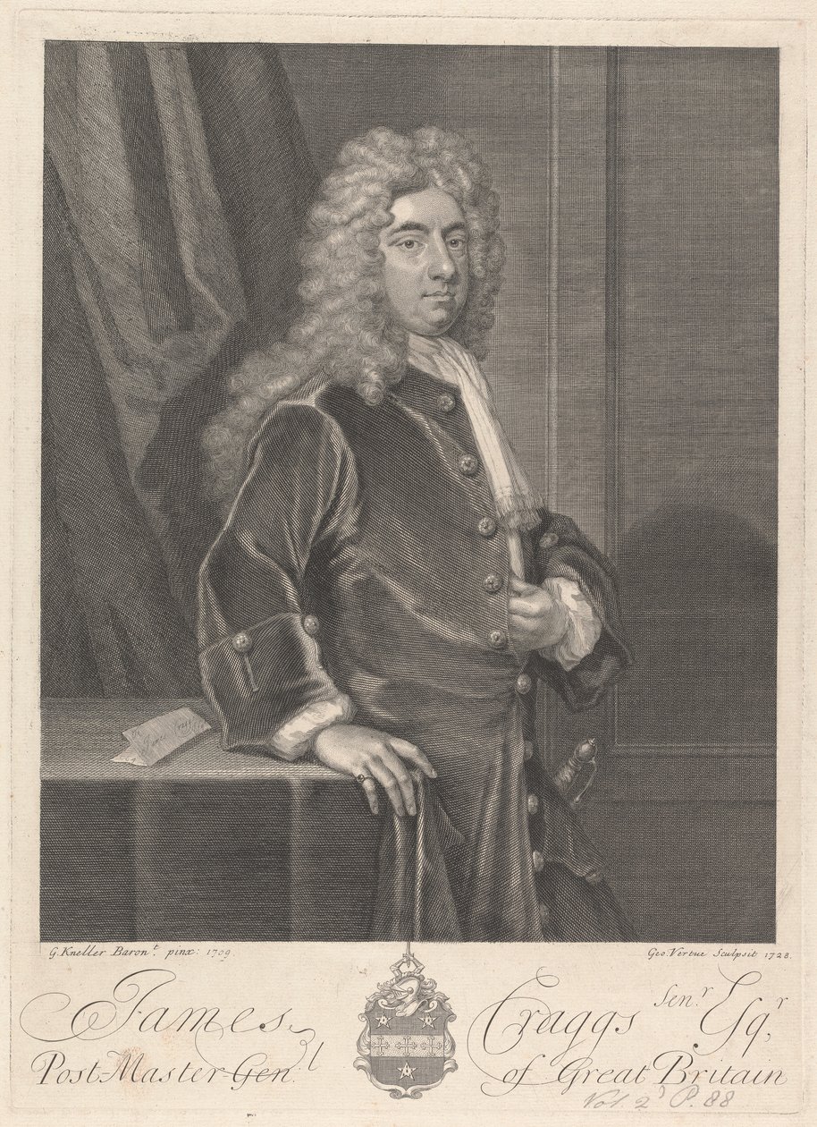 James Craggs the Elder by George Vertue