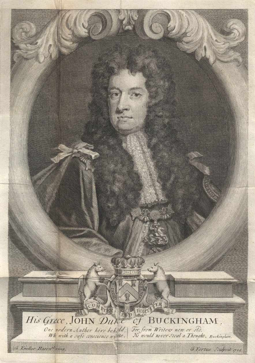 John Sheffield, 1st Duke of Buckingham and Normanby by George Vertue