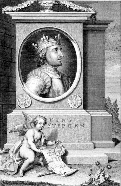 Stephen King of England, engraved by the artist by George Vertue