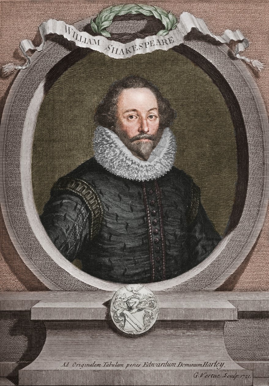William Shakespeare, English Poet and Playwright by George Vertue