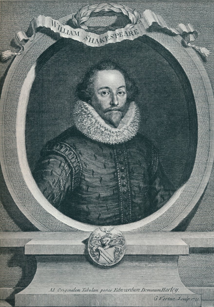 William Shakespeare, English Poet and Playwright by George Vertue