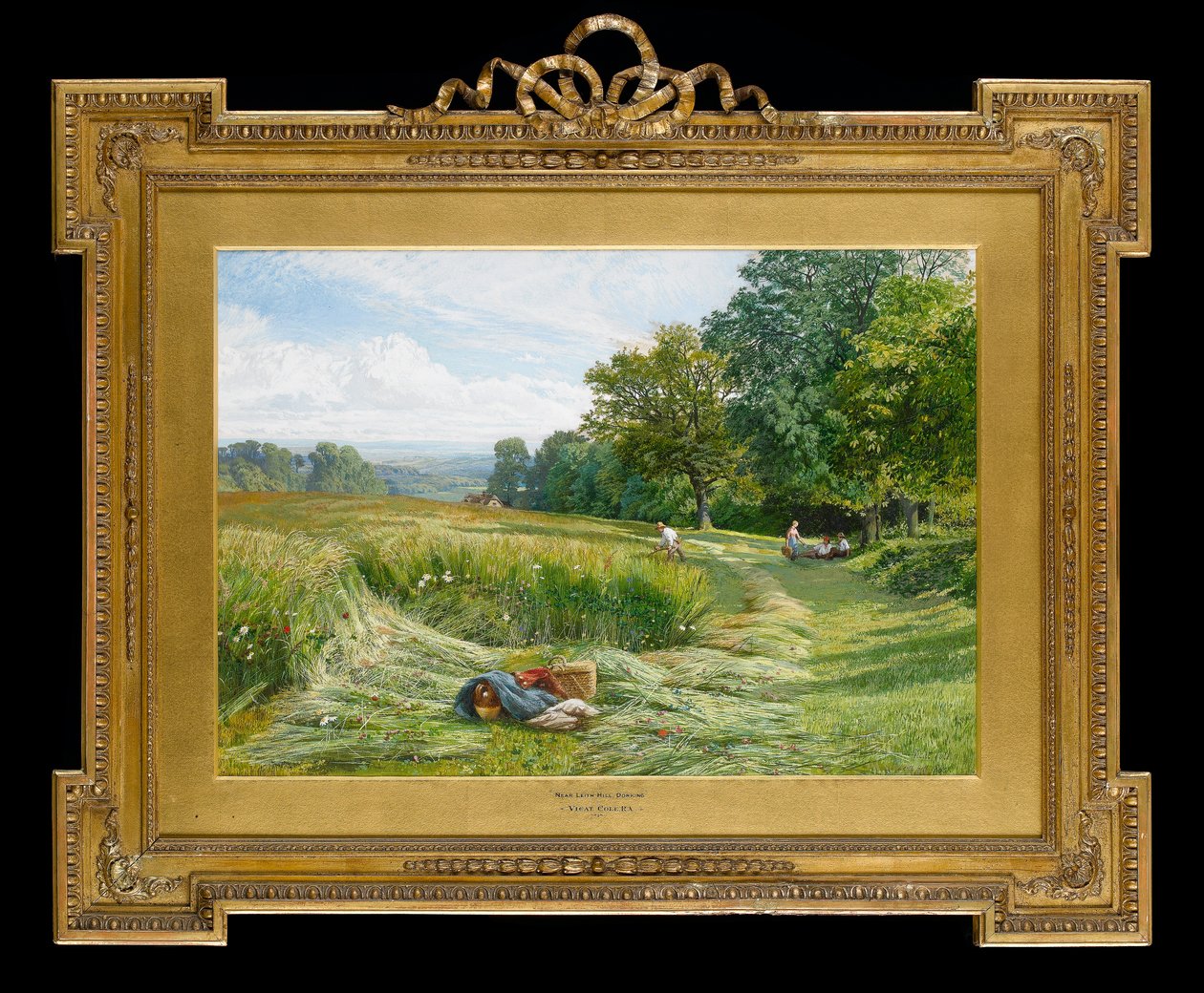 Hay Time near Leith Hill, Dorking, Surrey, 1860 by George Vicat Cole