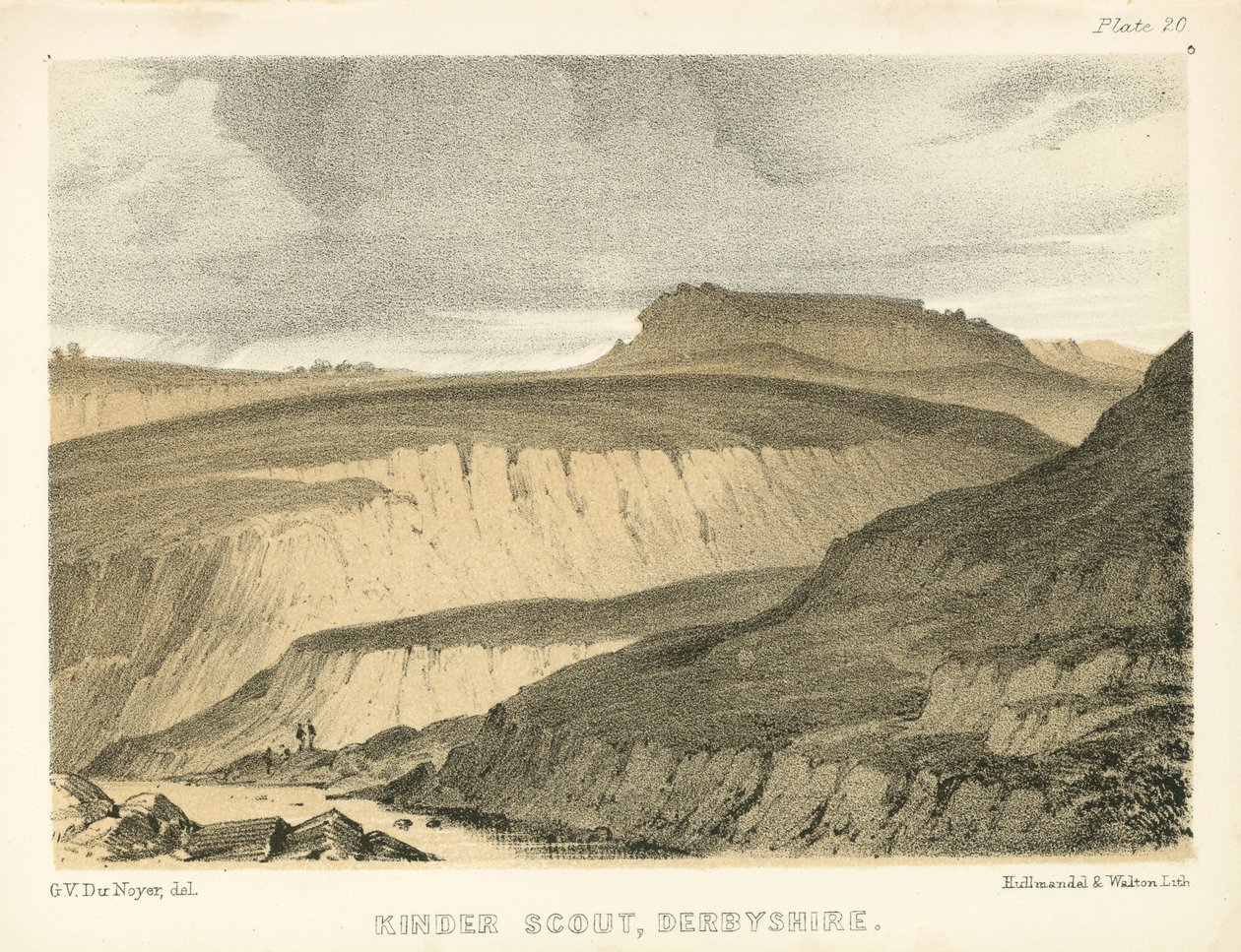 Kinder Scout, Derbyshire by George Victor Du Noyer