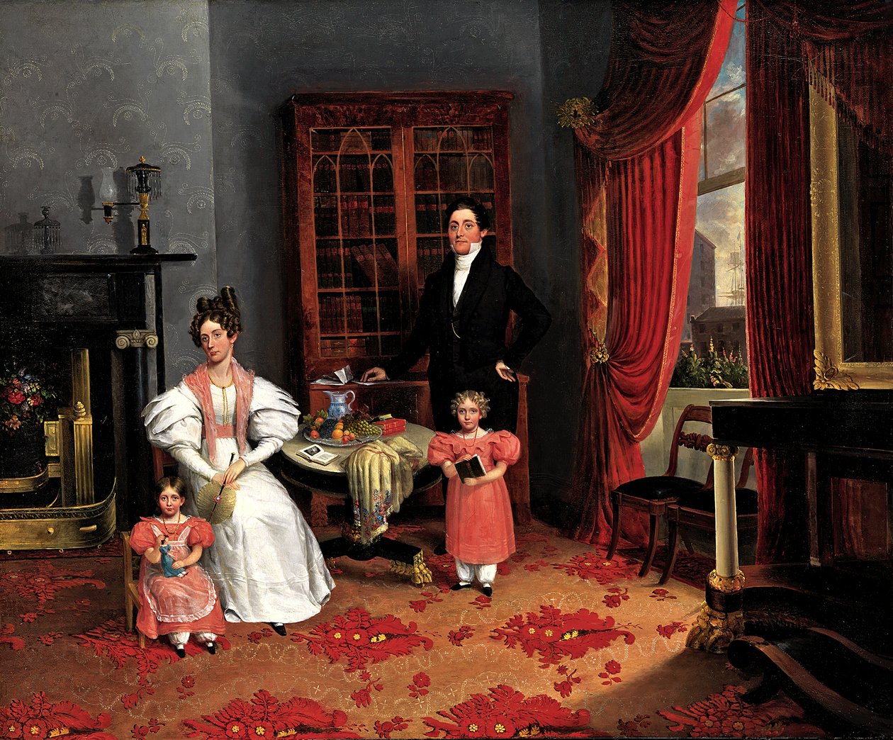 The Family of John Q. Aymar, ca. 1833 by George W Twibill
