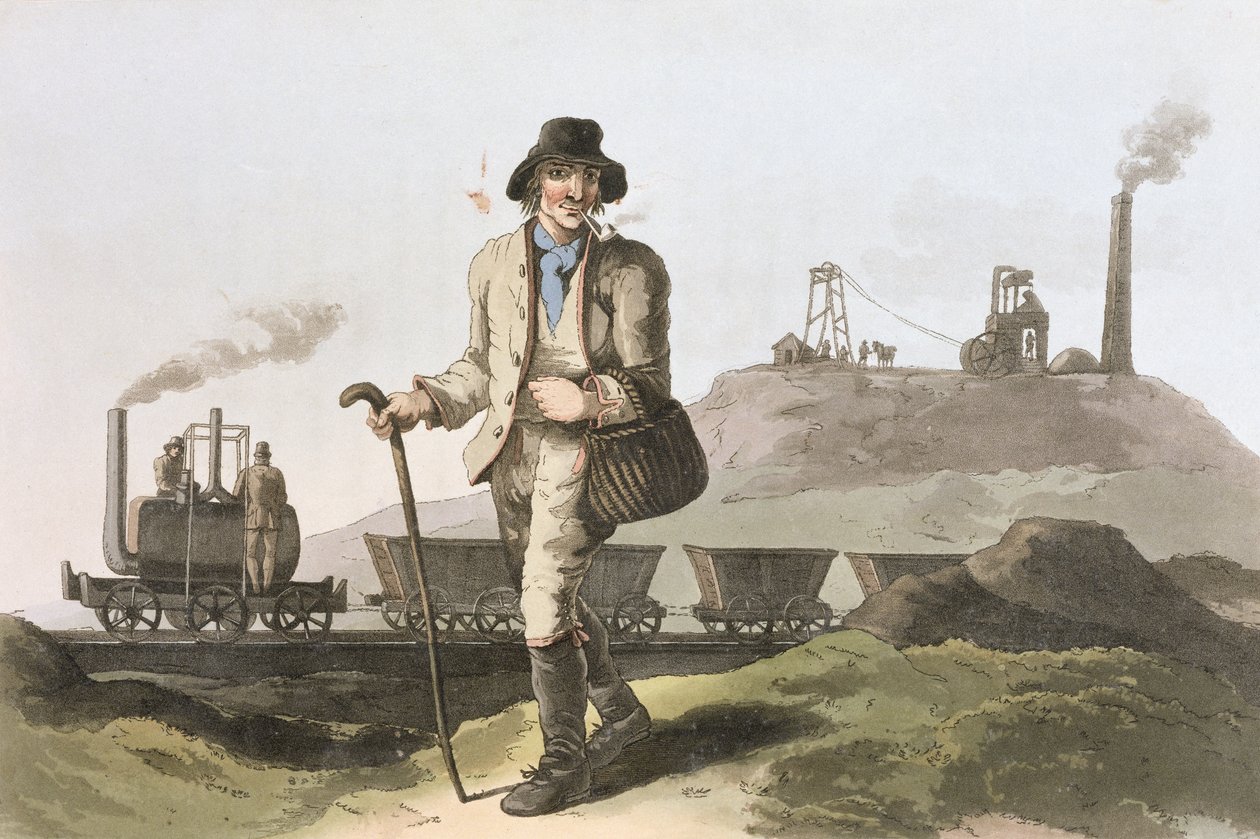 Blenkinsop Locomotive at Middleton Colliery Near Leeds, from 