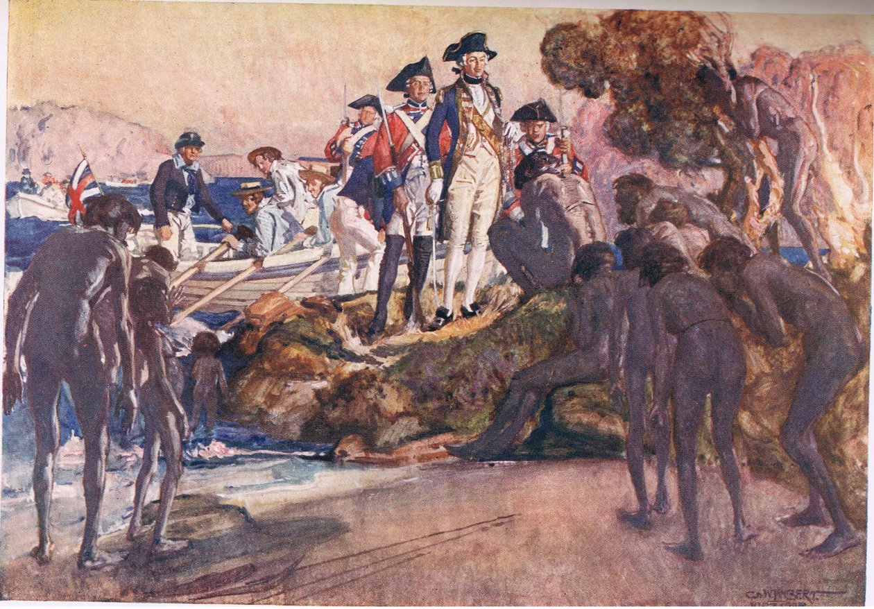 Governor Phillip in Sydney Cove by George Washington Lambert