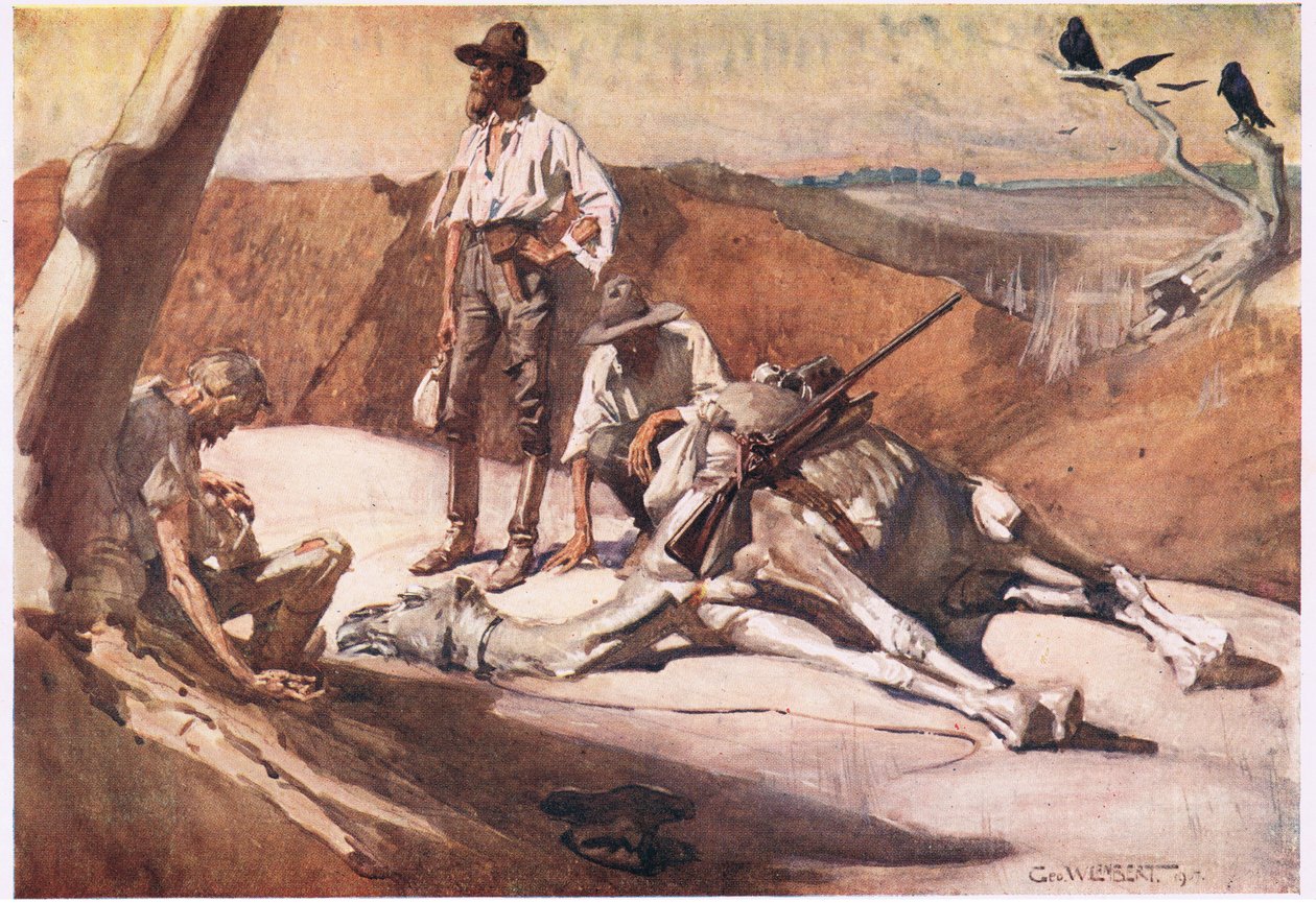 On the Way to Mount Hopeless by George Washington Lambert