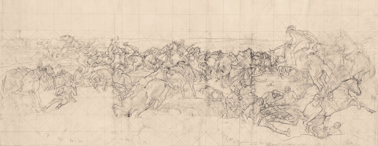 The Charge of the 4th Light Horse Brigade at Beersheba by George Washington Lambert