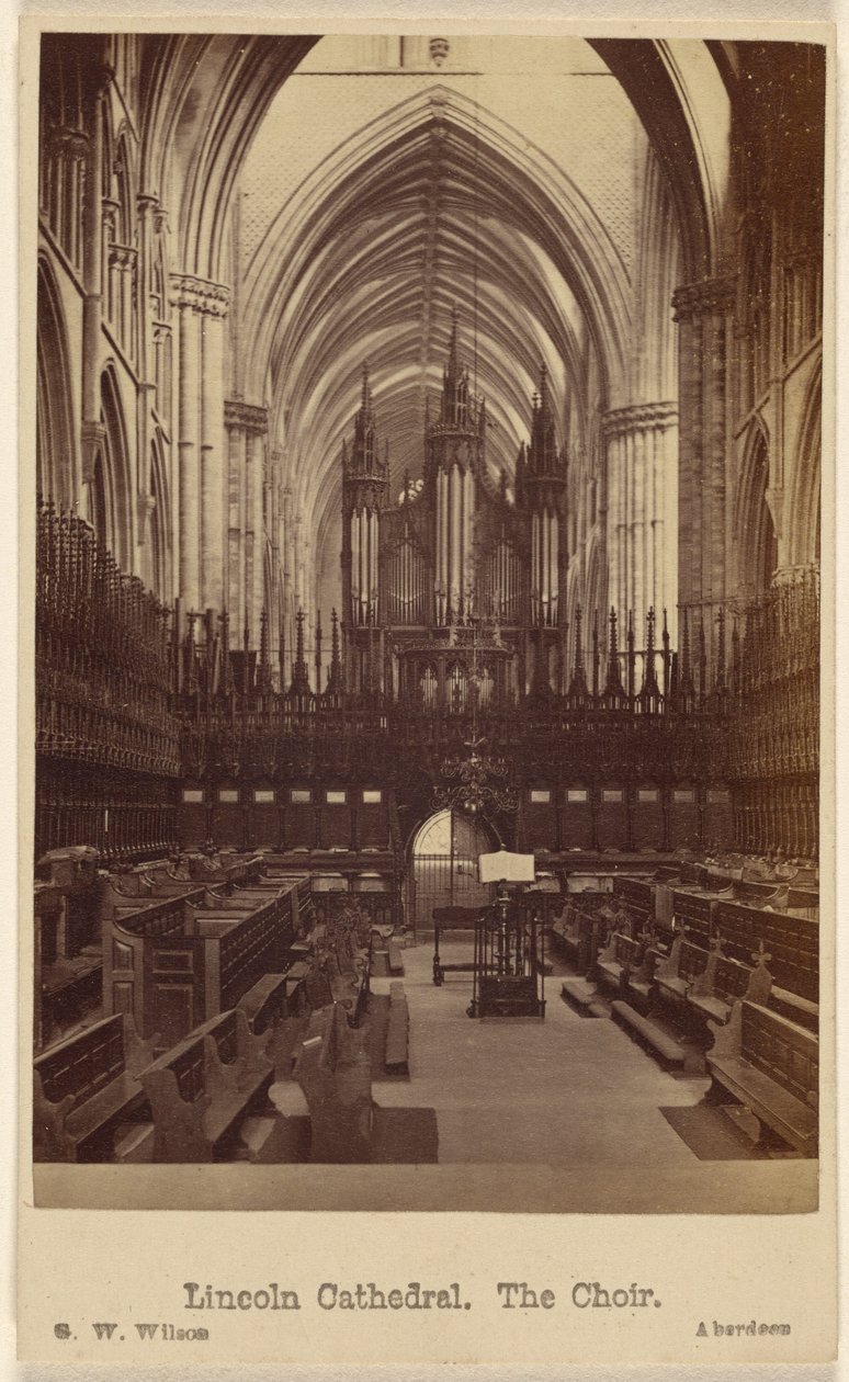 Lincoln Cathedral. The Choir. by George Washington Wilson