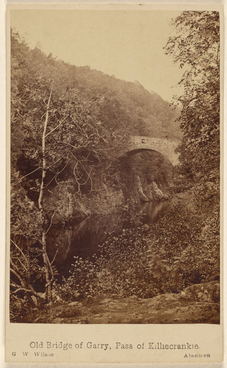 Old Bridge of Garry, Pass of Killiecrankie by George Washington Wilson
