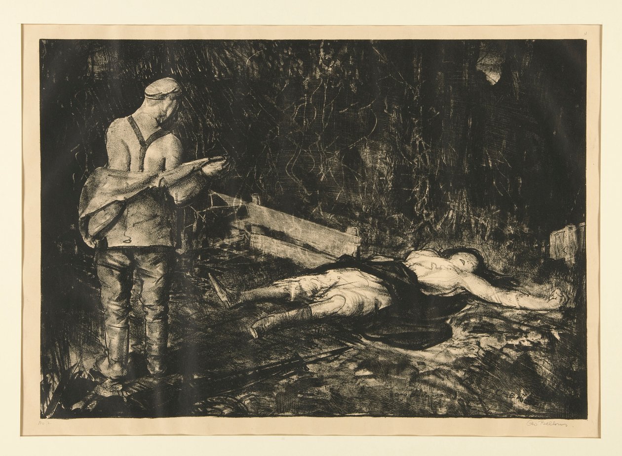Belgian Farmyard from the War Series by George Wesley Bellows