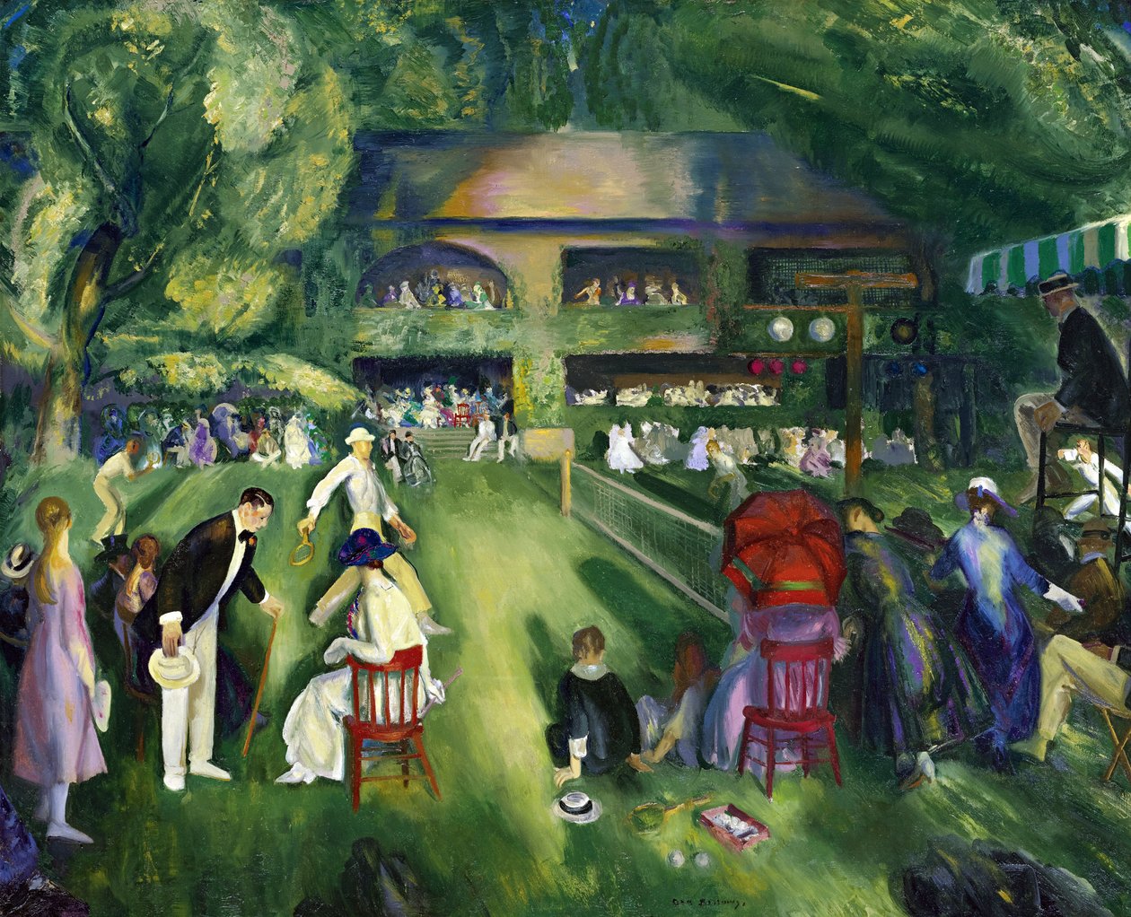 Tennis at Newport by George Wesley Bellows