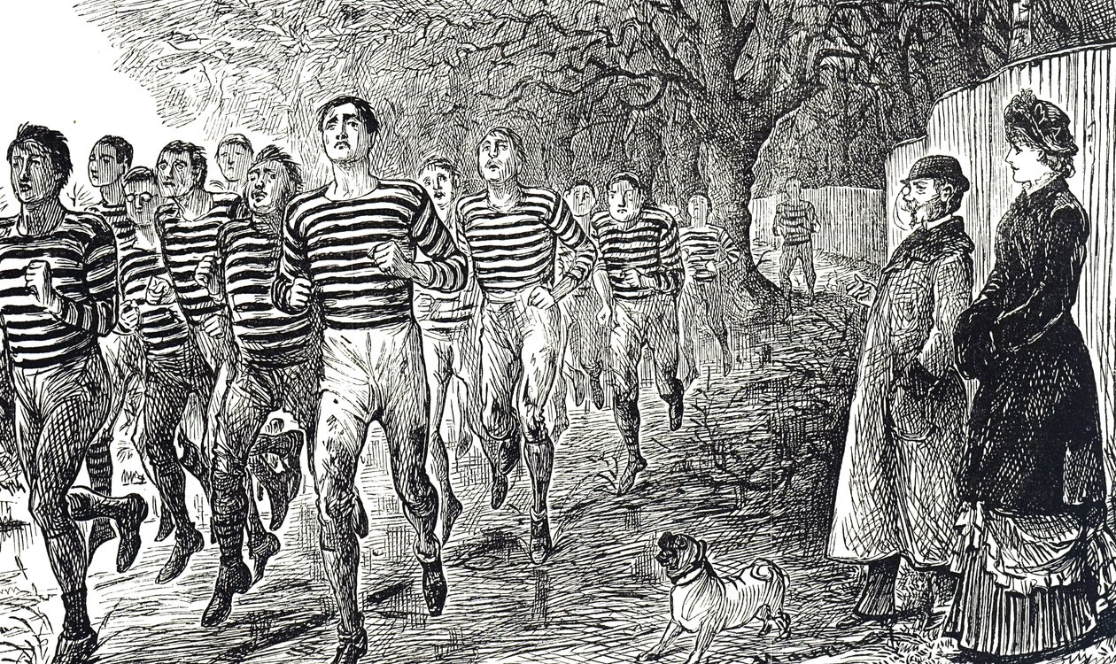 A health and fitness session by George du Maurier