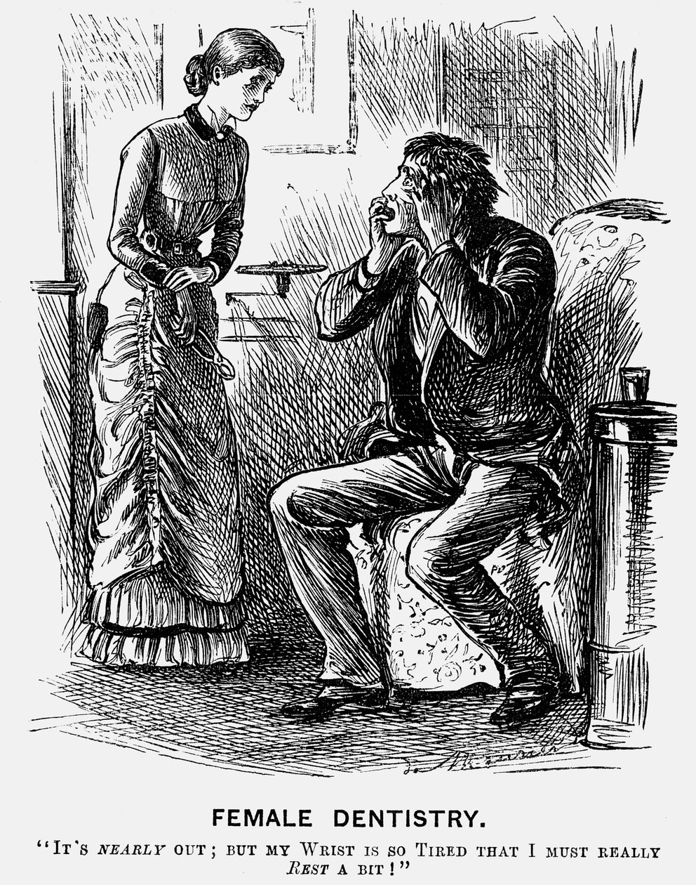 Female Dentistry by George du Maurier