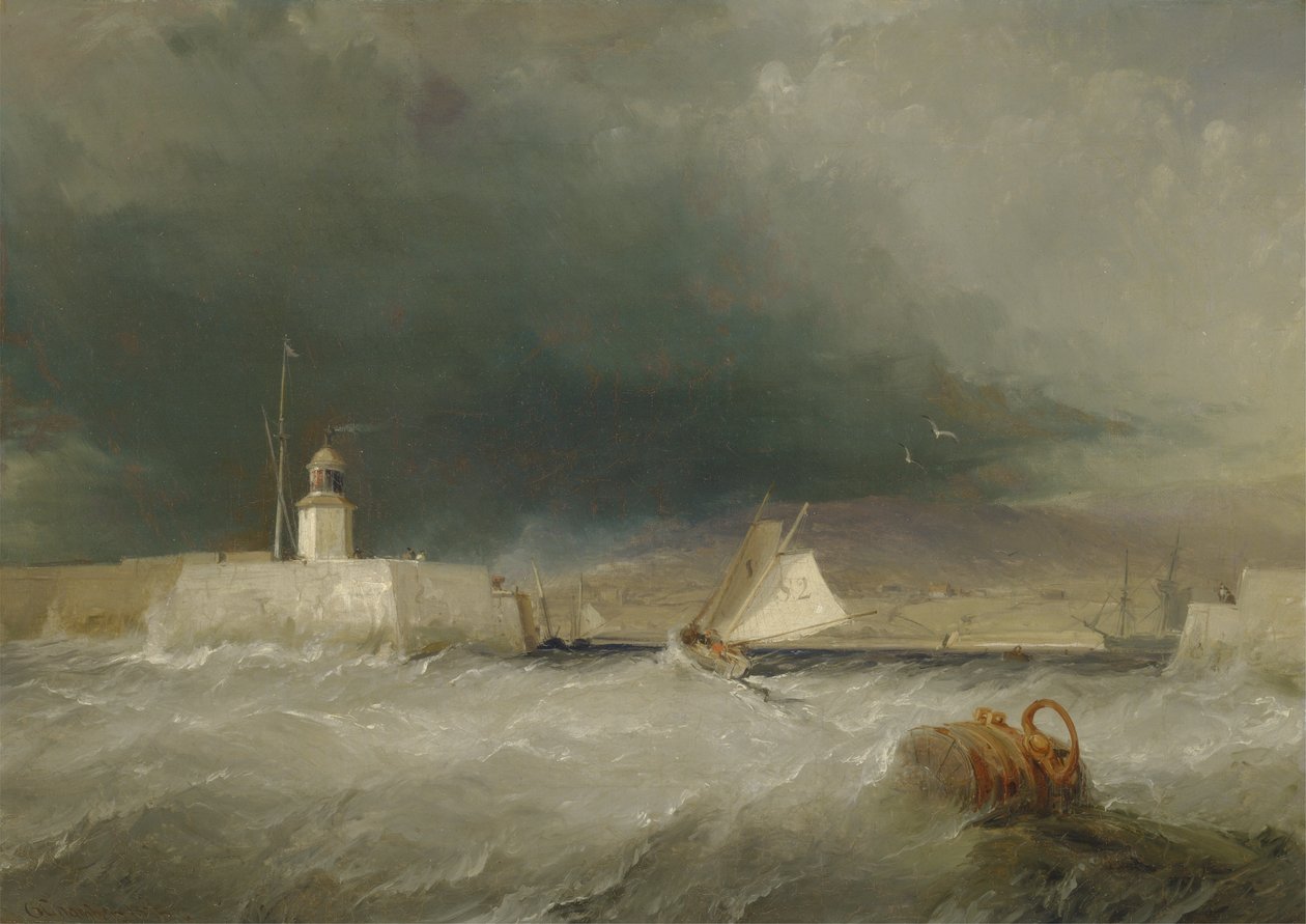 Port on a Stormy Day by George the Elder Chambers
