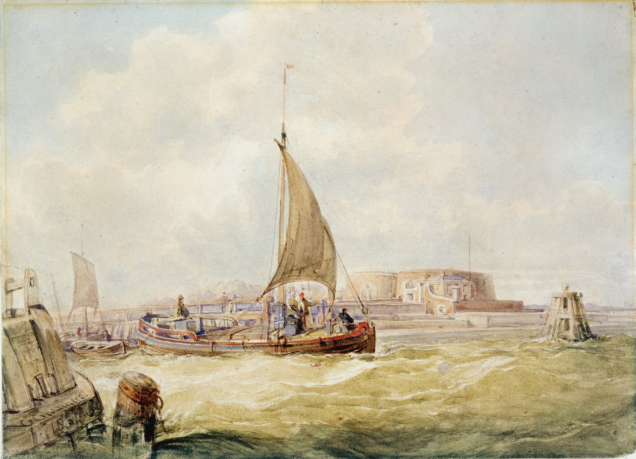 The Old Harbour, Hull by George the Elder Chambers