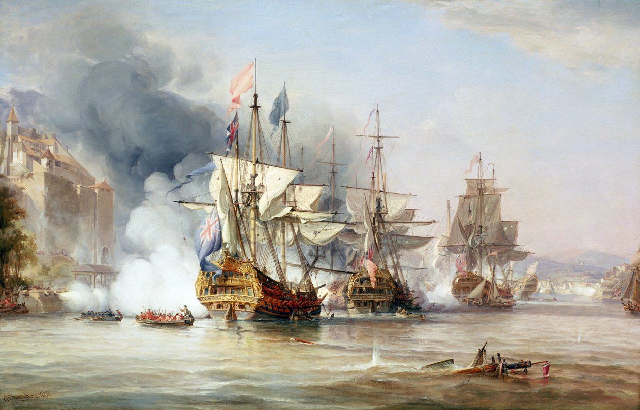 The Capture of Porto Bello, November 21 by George the Elder Chambers