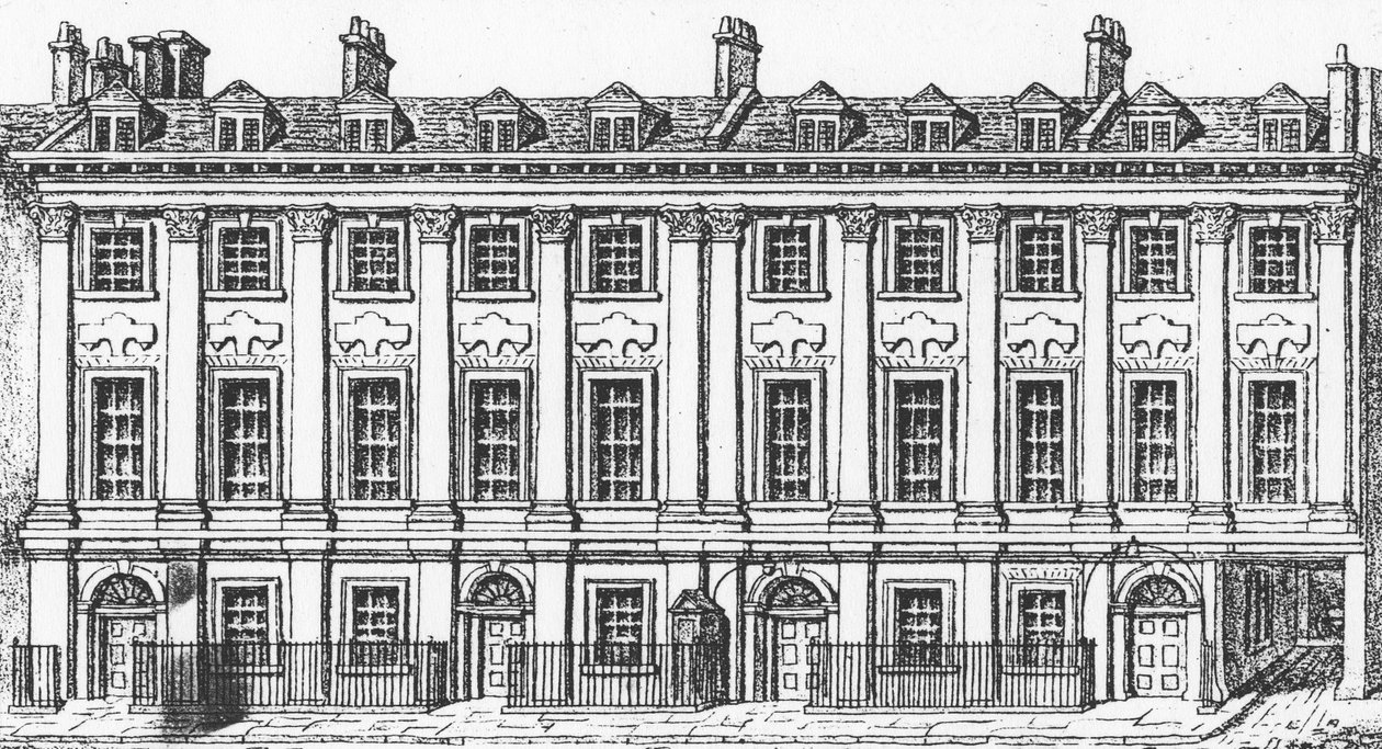 Houses Great Queen Street, 1817 by George the Elder Scharf