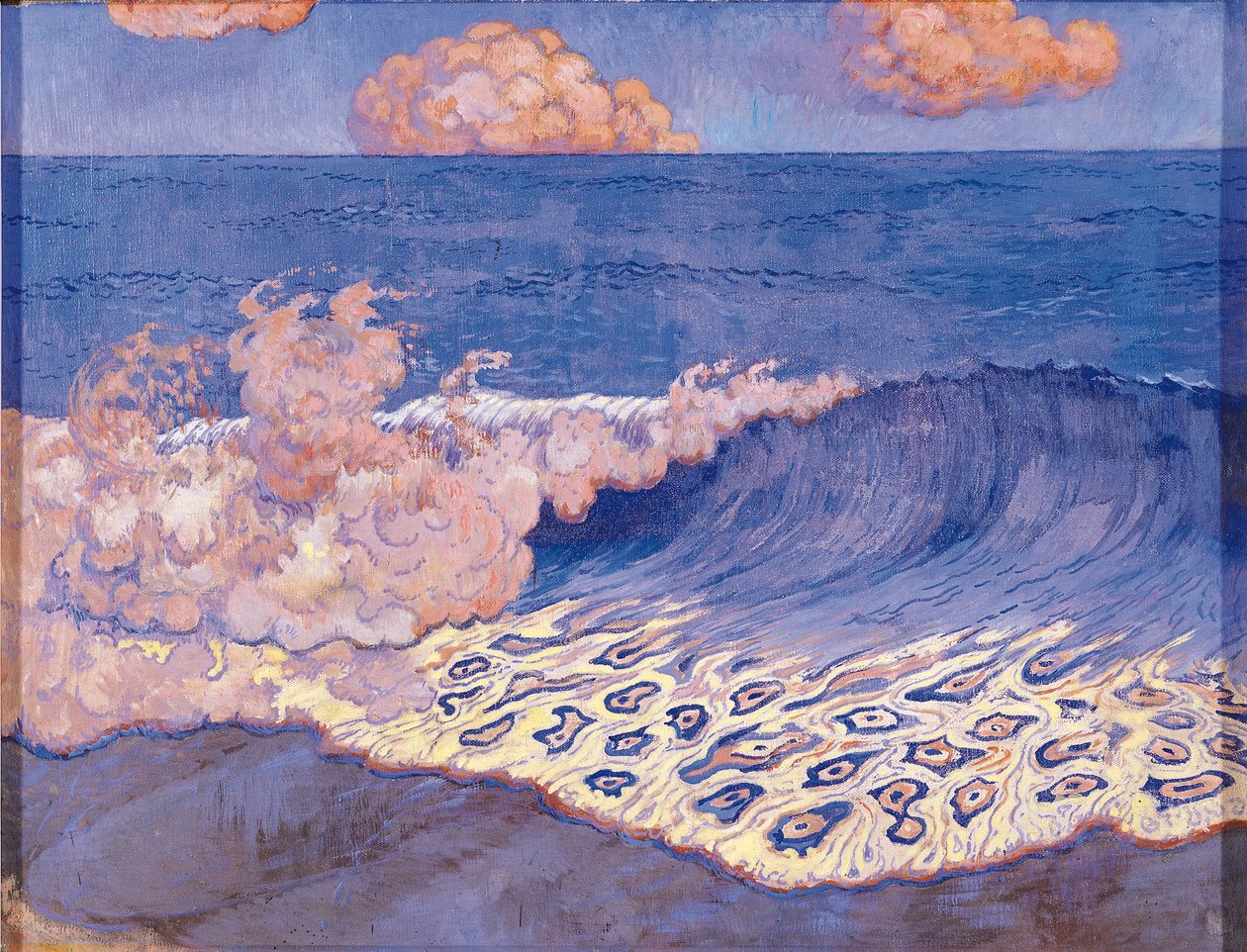 Blue Seascape, Wave Effect by Georges Lacombe