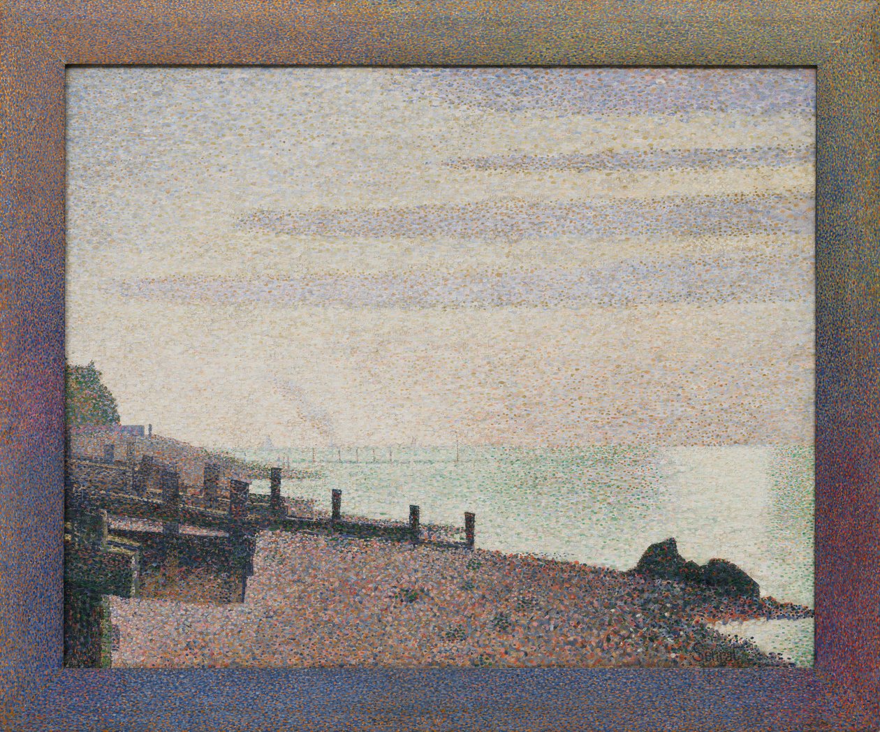 Honfleur, an Evening, Mouth of the Seine by Georges Seurat