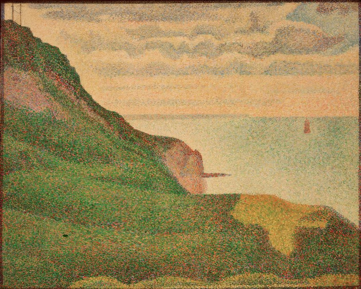 Coastal Landscape near Port-en-Bessin in Normandy by Georges Seurat