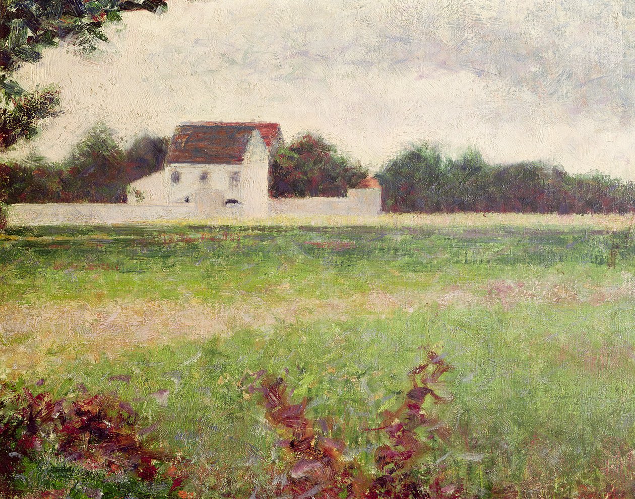 Landscape in the Ile-de-France, 1881-82 by Georges Seurat