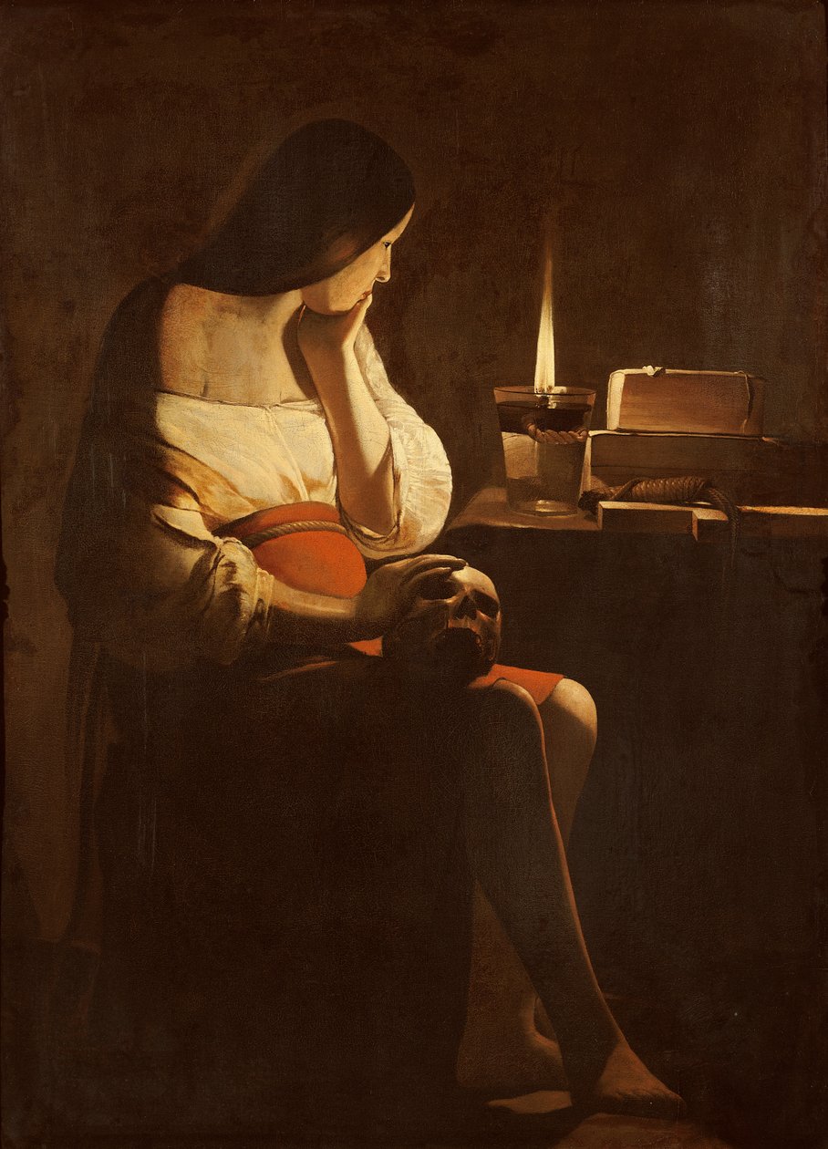Mary Magdalene with a Night Light, c.1640-35 by Georges de La Tour