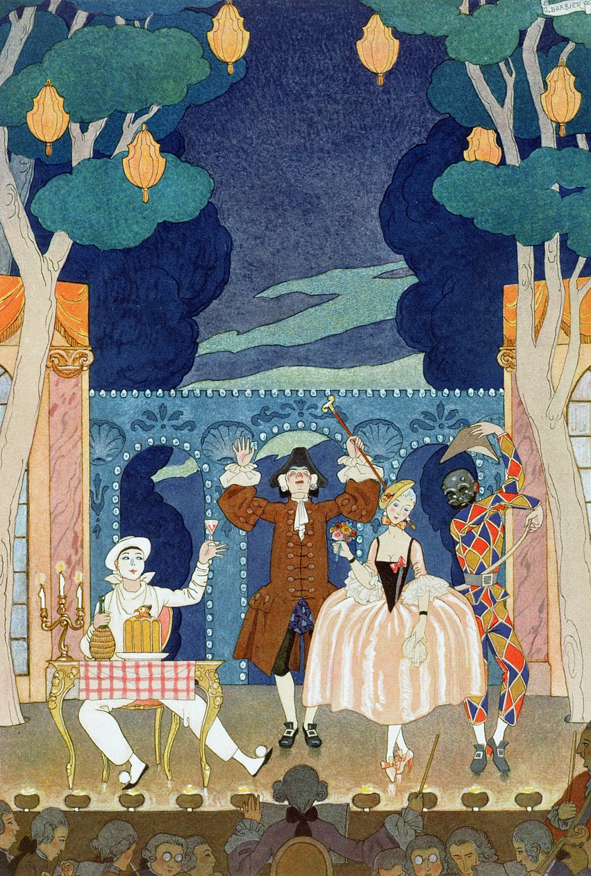 Pantomime Stage, illustration for 