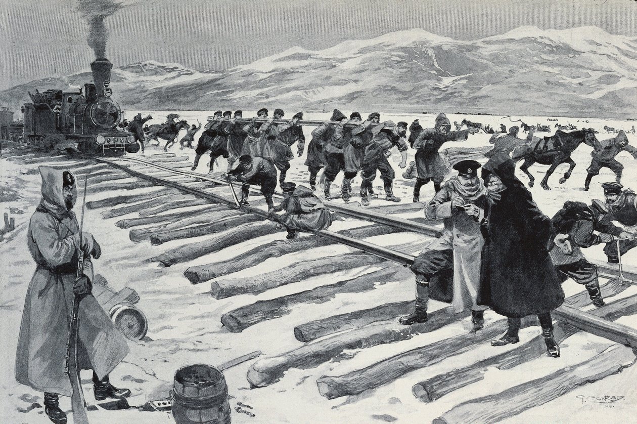 Russia. The Crossing of Lake Baikal by Georges (after) Conrad