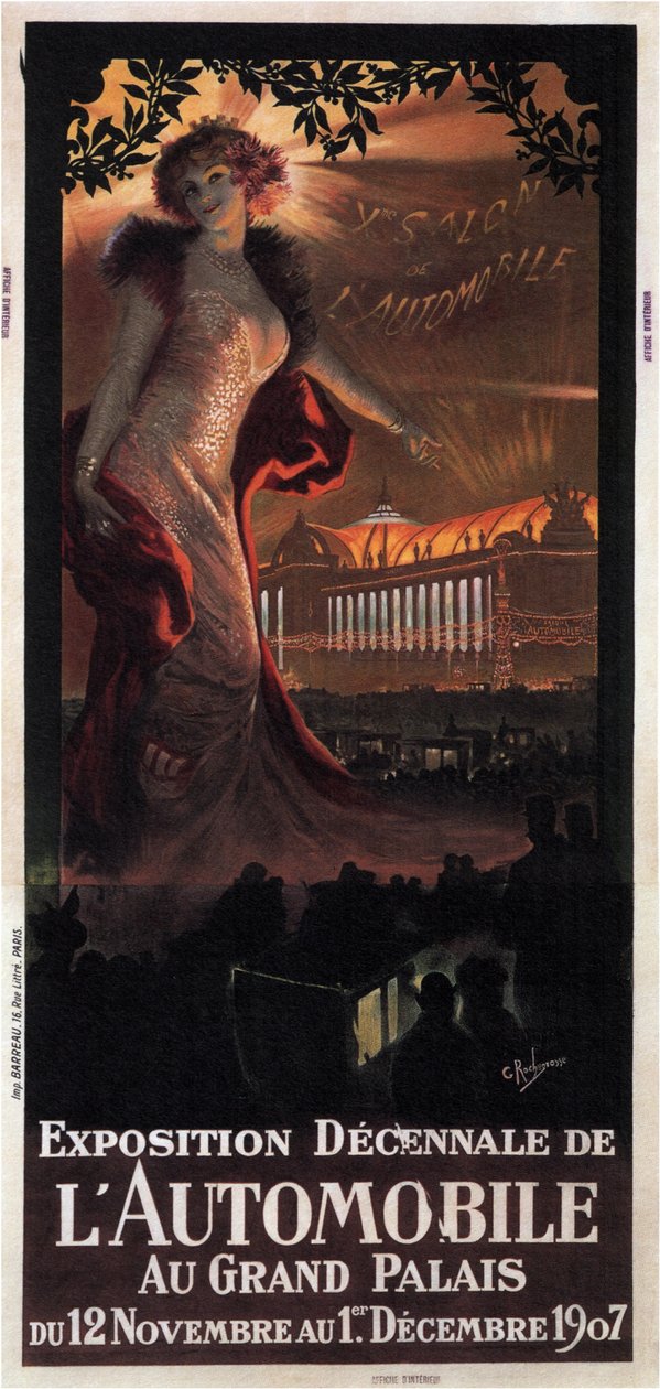 Decennial Automobile Exhibition at the Grand Palais, 1907 by Georges Antoine Rochegrosse