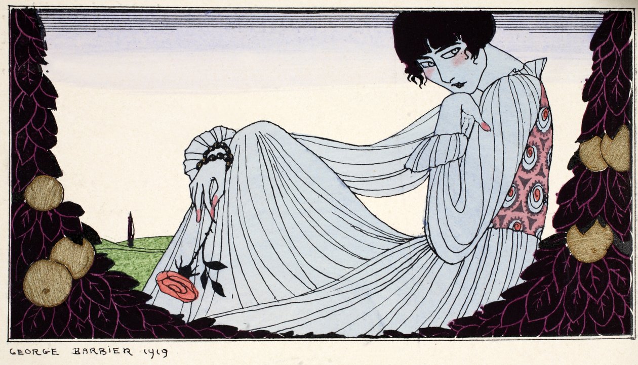 Contemplation 1919 by Georges Barbier